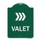 Signmission Designer Series Sign-Valet Right Arrow, Green & White Aluminum Sign, 18" x 24", GW-1824-22744 A-DES-GW-1824-22744 - alternate 1